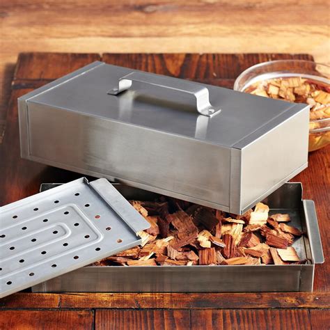 gas grill steel smoker box|disposable smoker box.